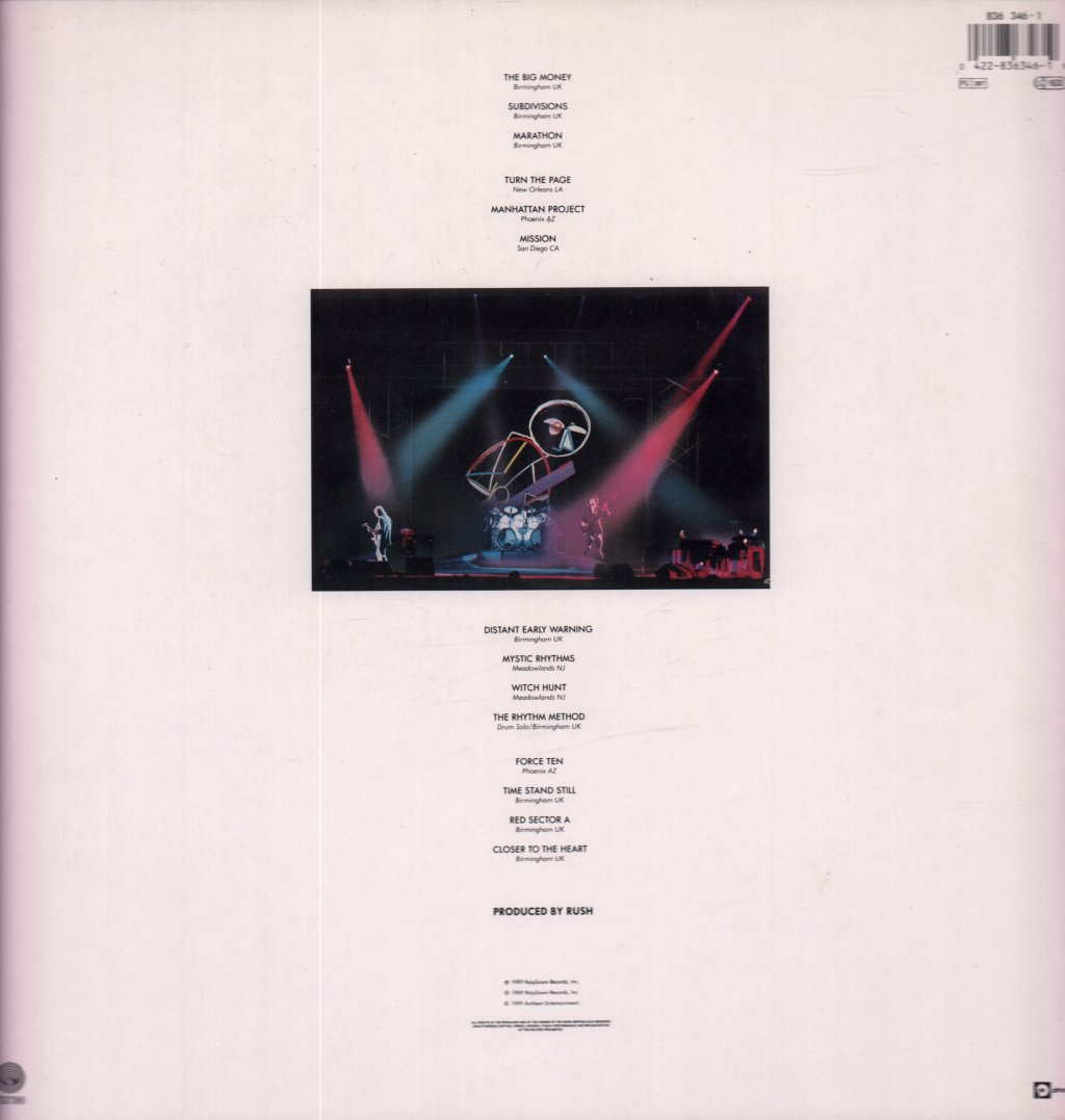 Rush - A Show Of Hands - Double Lp