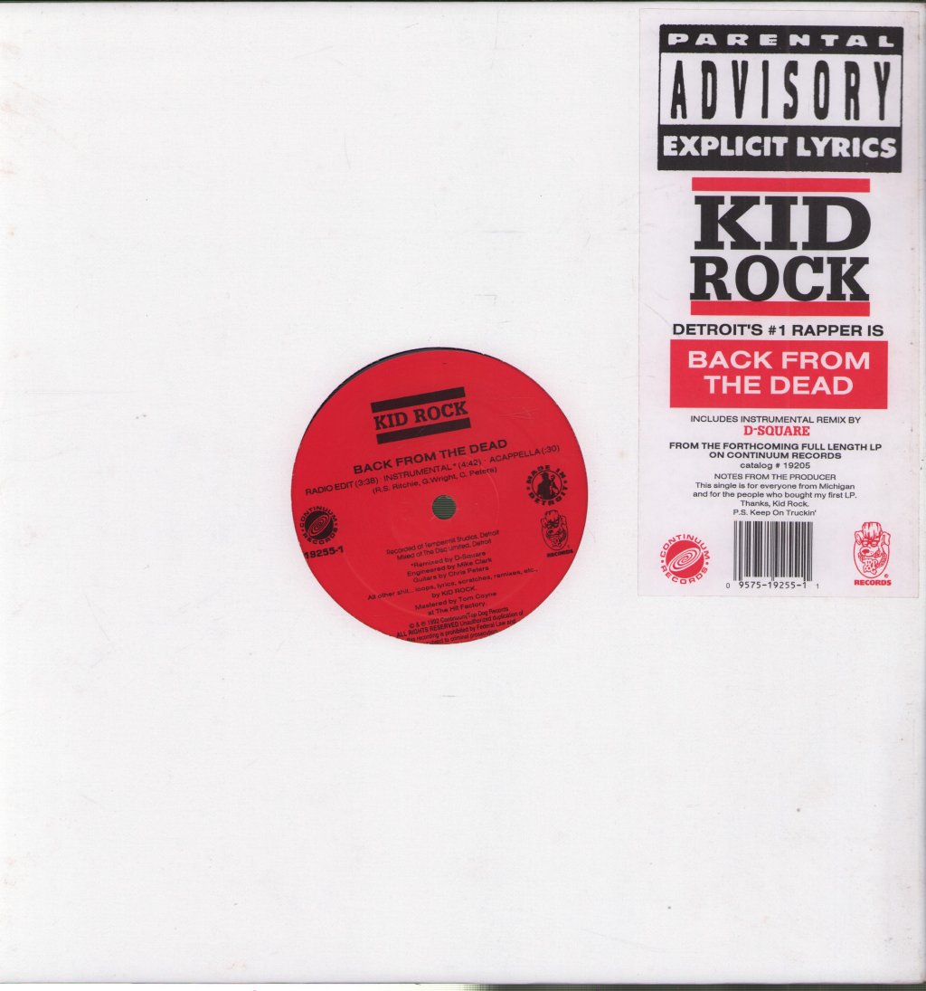 Kid Rock - Back From The Dead - 12 Inch