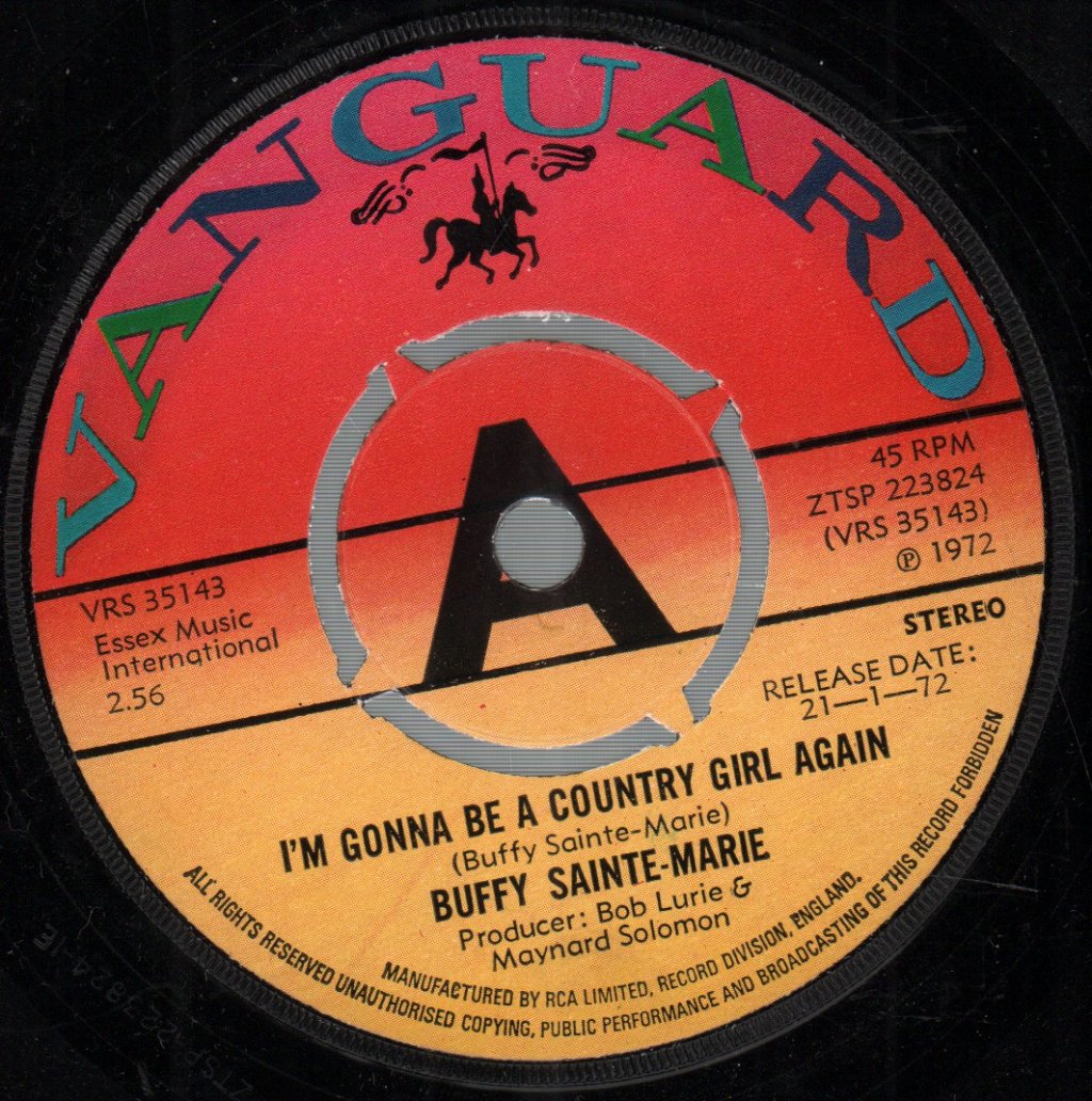 Buffy Sainte Marie - I'm Gonna Be A Country Girl Again - 7 Inch