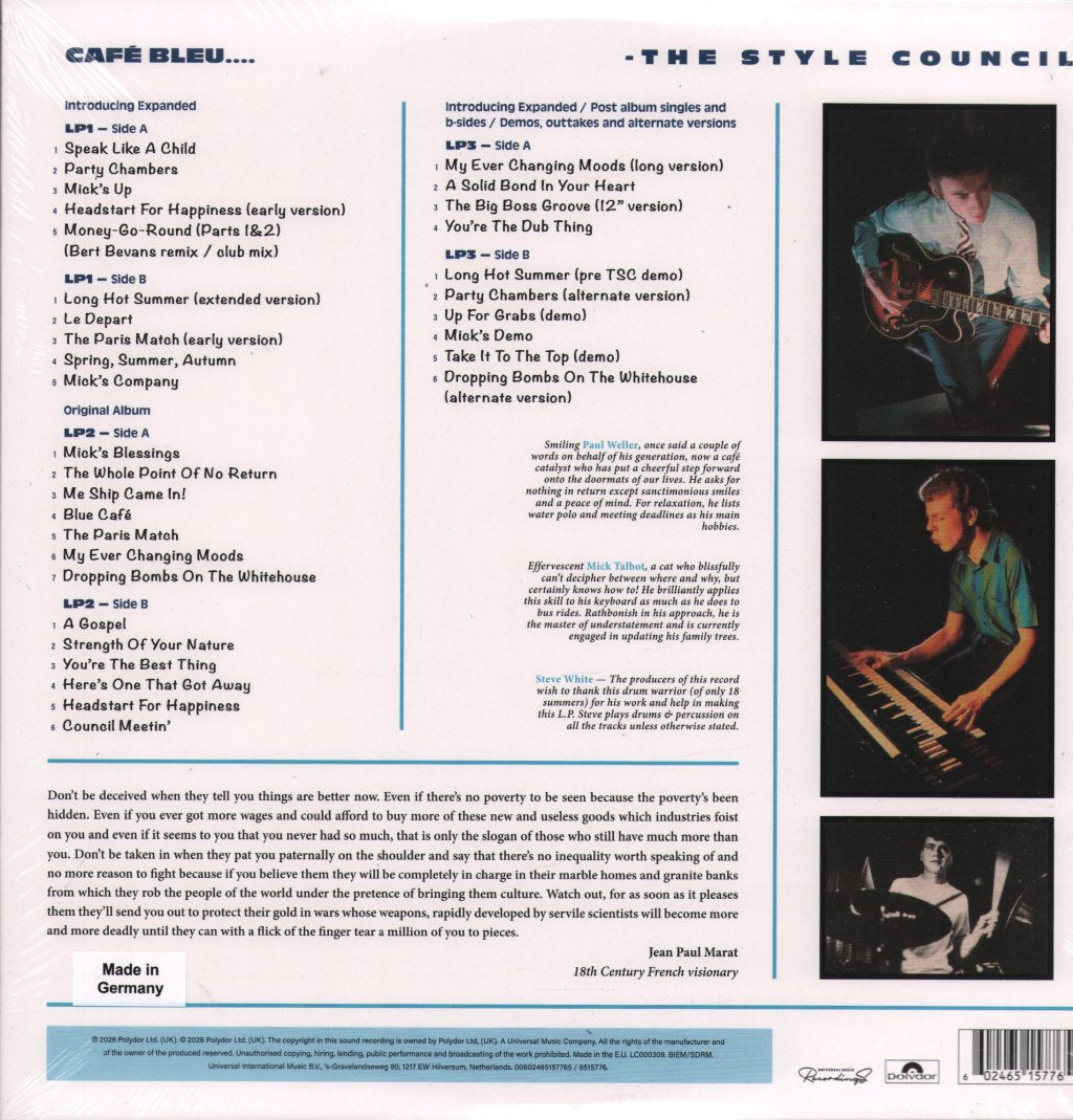 Style Council - Café Bleu (Special Edition) - Triple Lp