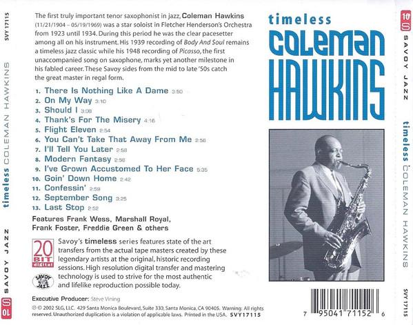 Coleman Hawkins - Timeless - Cd