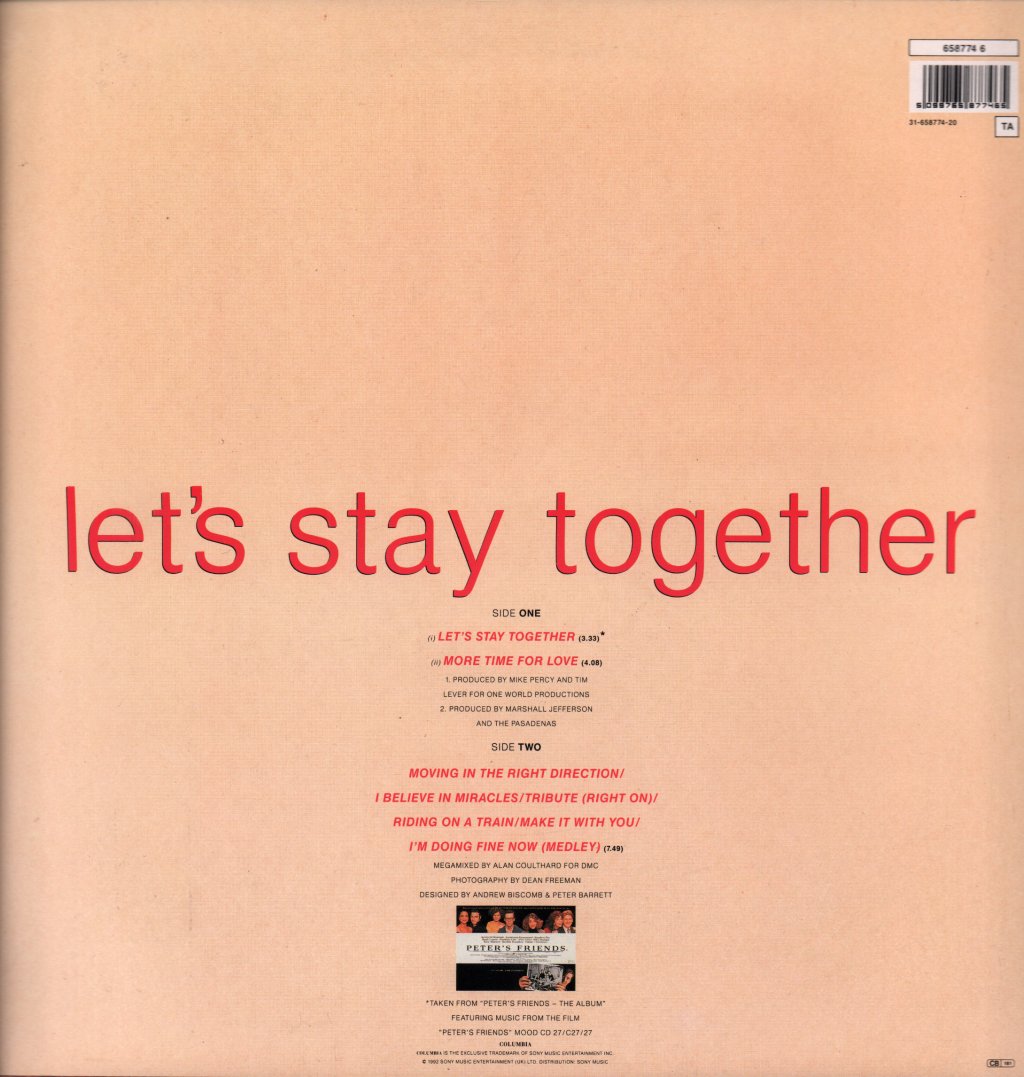 Pasadenas - Let's Stay Together - 12 Inch