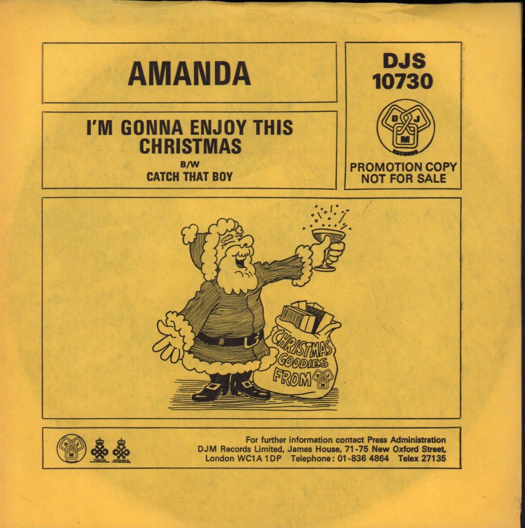Amanda - I'm Gonna Enjoy This Christmas - 7 Inch