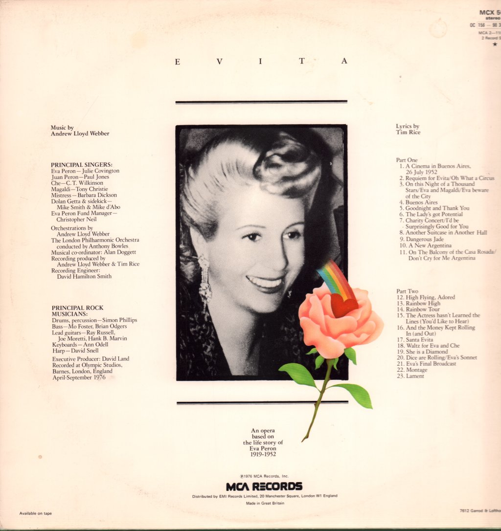 Evita - Soundtrack - Double Lp