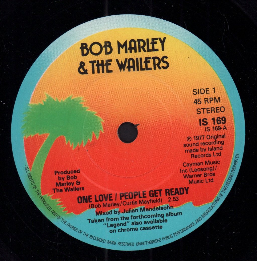 Bob Marley And The Wailers - One Love - 7 Inch
