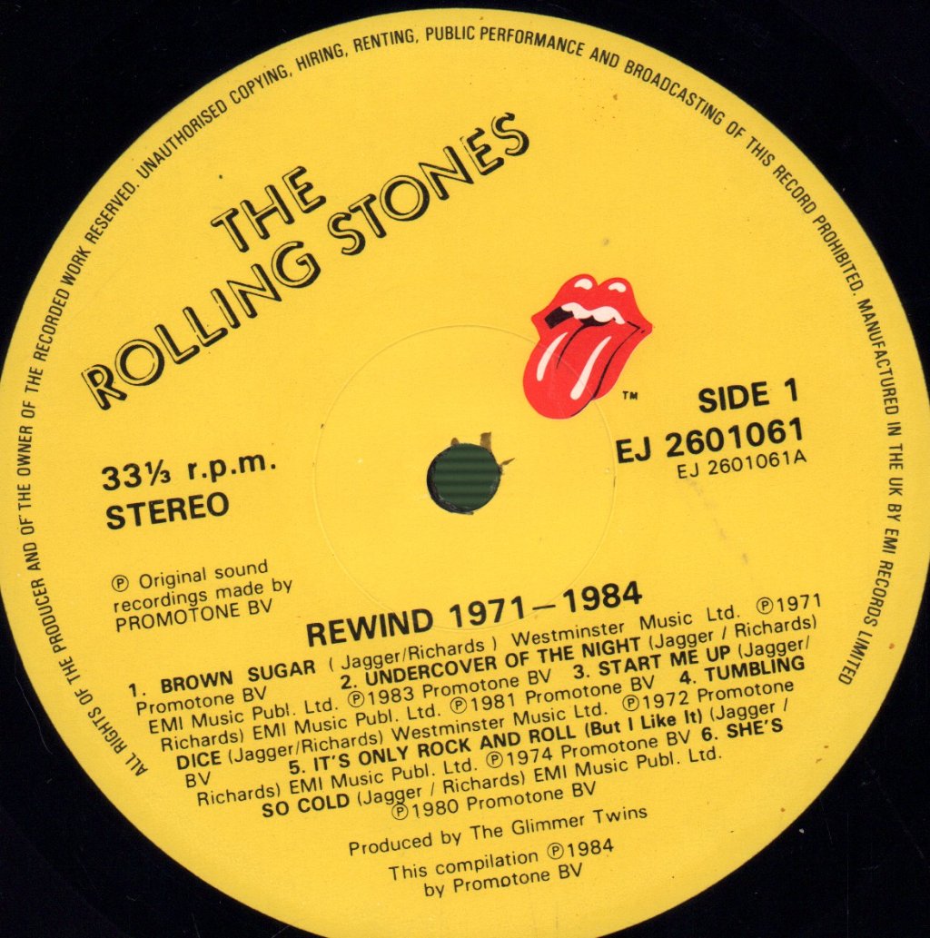 Rolling Stones - Rewind (1971-1984) - Lp