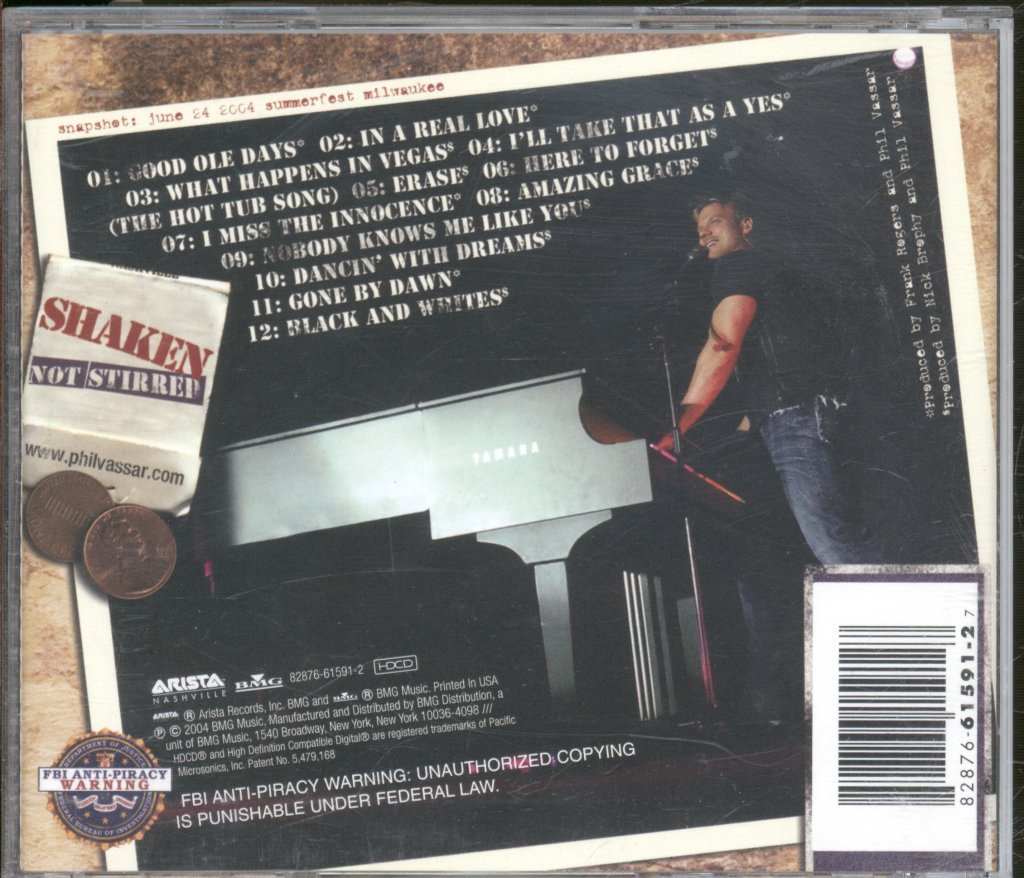 Phil Vassar - Shaken Not Stirred - Cd