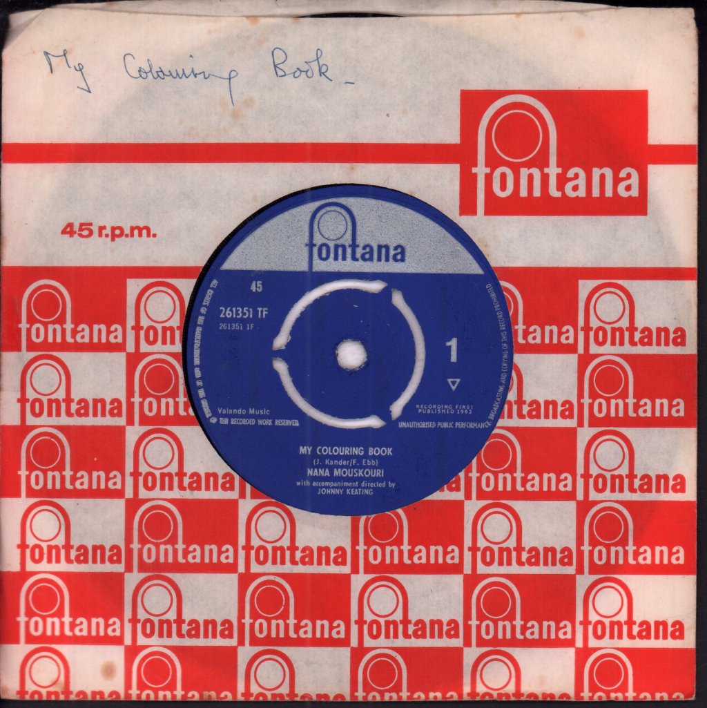 Nana Mouskouri - My Colouring Book - 7 Inch