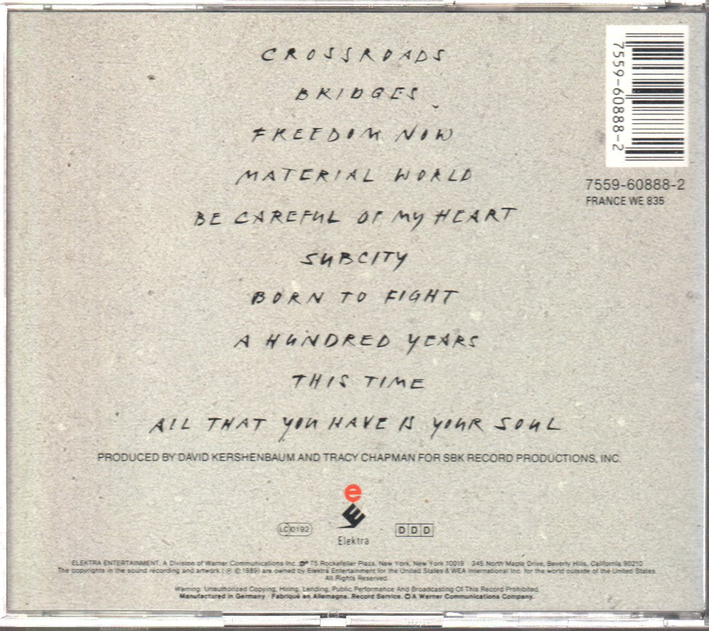 Tracy Chapman - Crossroads - Cd