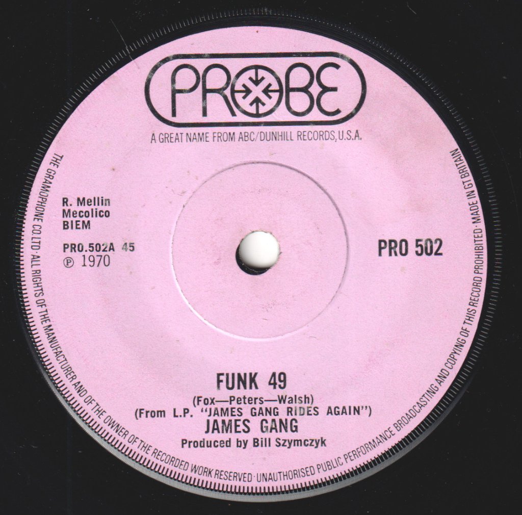 James Gang - Funk 49 - 7 Inch