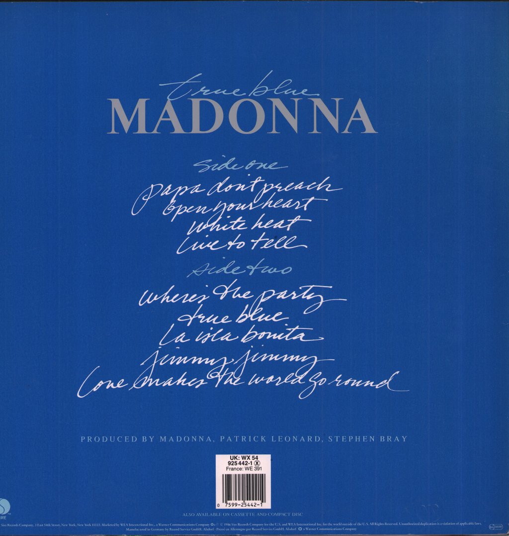 Madonna - True Blue - Lp