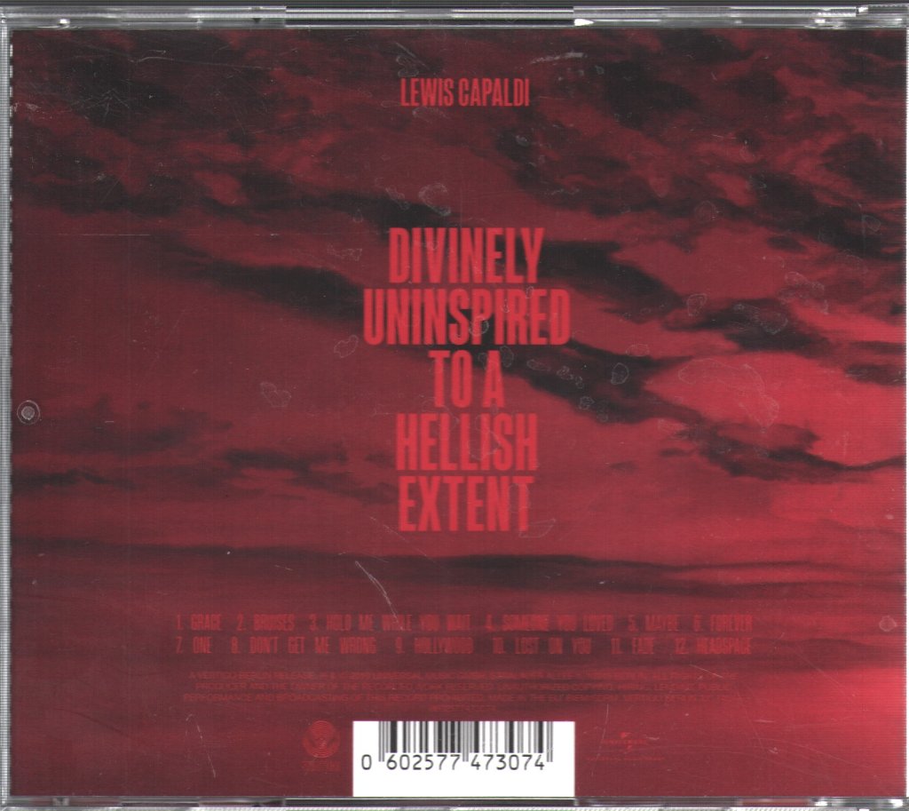 Lewis Capaldi - Divinely Uninspired To A Hellish Extent - Cd