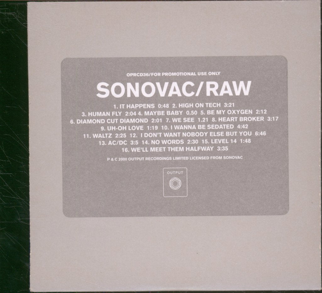 Sonovac - Raw - Cdr