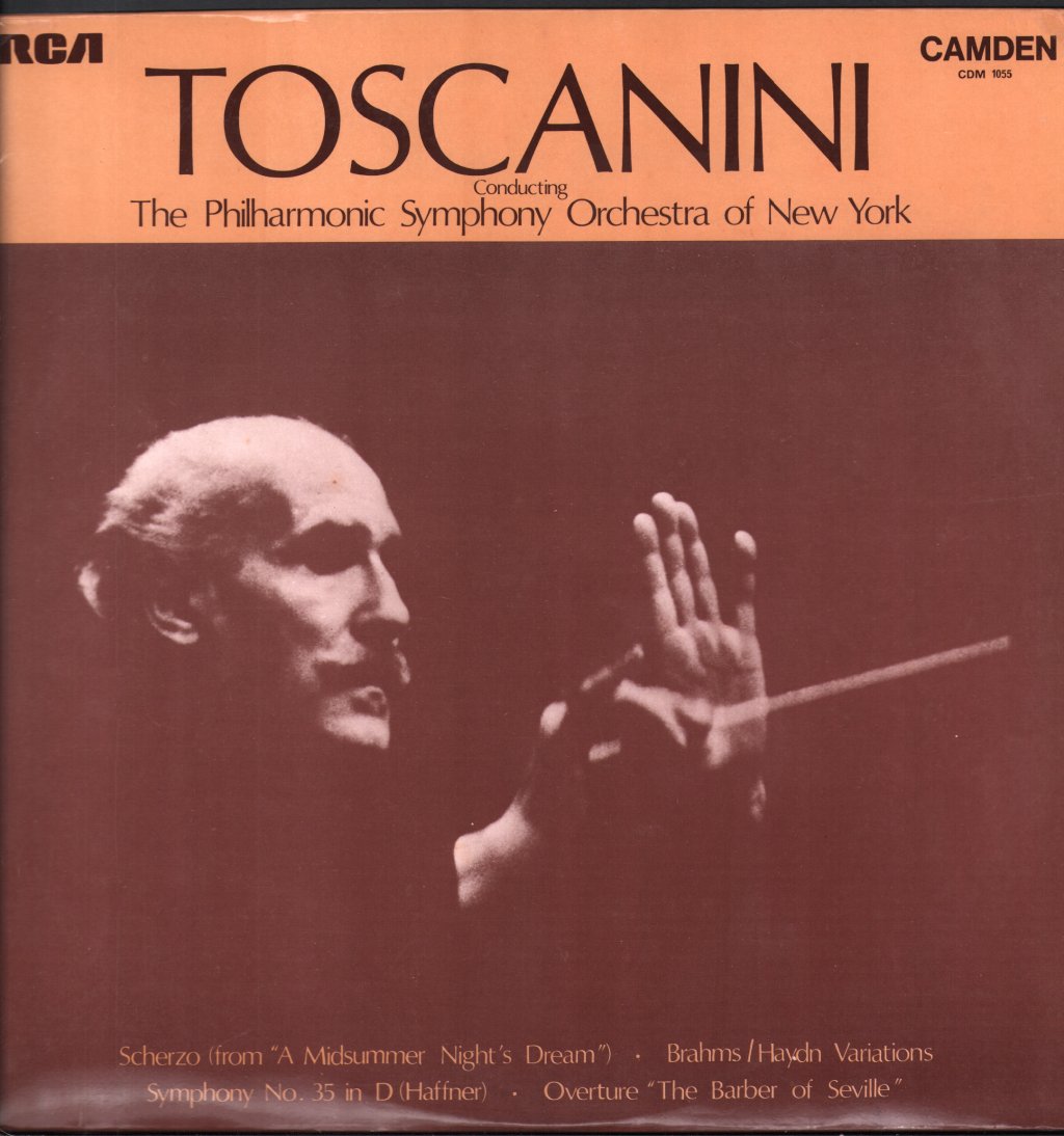 Arturo Toscanini / Philharmonic Symphony Orchestra of New York - Toscanini Conducting The Philharmonic Symphony Orchestra Of New York - Lp