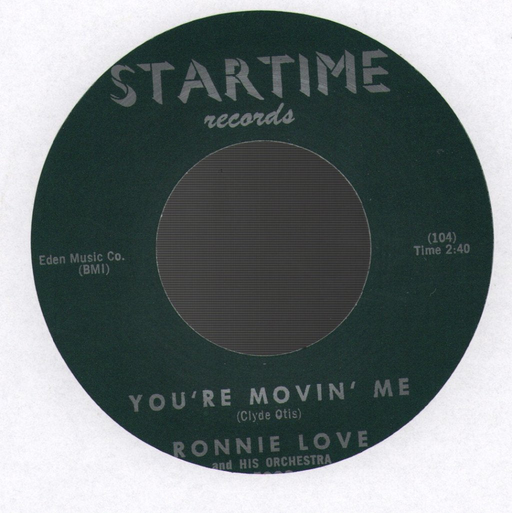 Ronnie Love - Shakin' And A Breakin' - 7 Inch