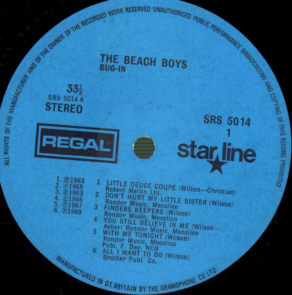 Beach Boys - Bug In - Lp