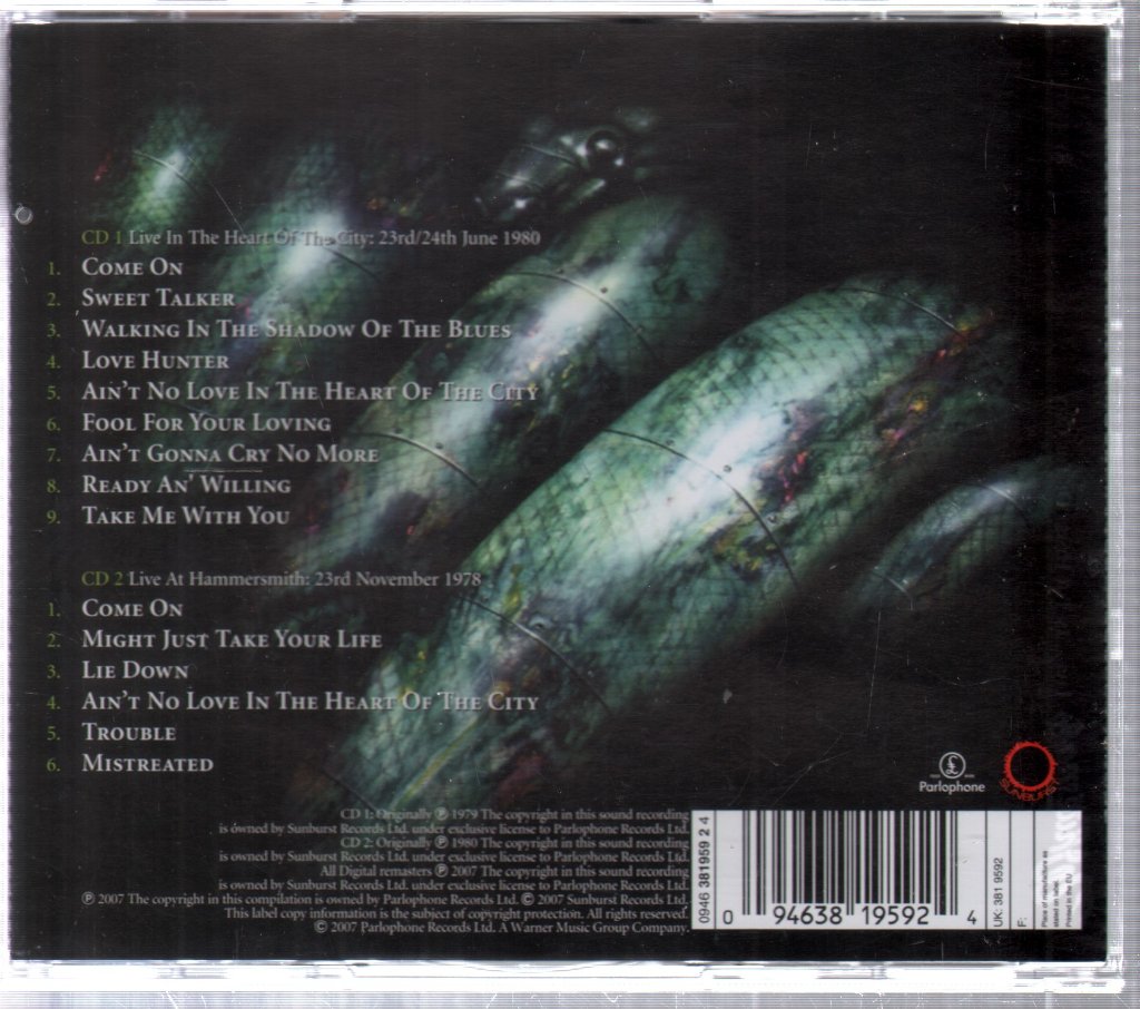 Whitesnake - Live... In The Heart Of The City - Double Cd