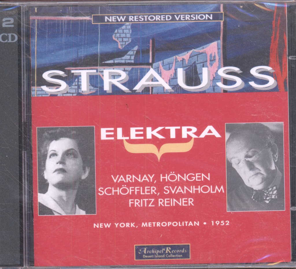 Astrid Varnay, Elisabeth Höngen, Paul Schöffler, Set Svanholm, Fritz Reiner - Strauss - Elektra - Double Cd