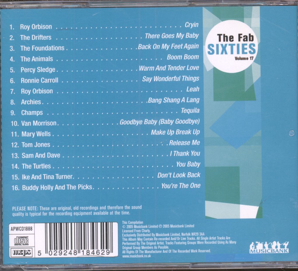 Various Artists - Fab Sixties Volume 17 - Cd