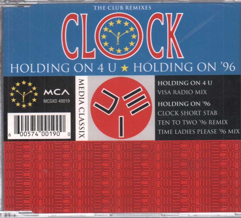 Clock - Holding On 4 U / Holding On '96 - Cd