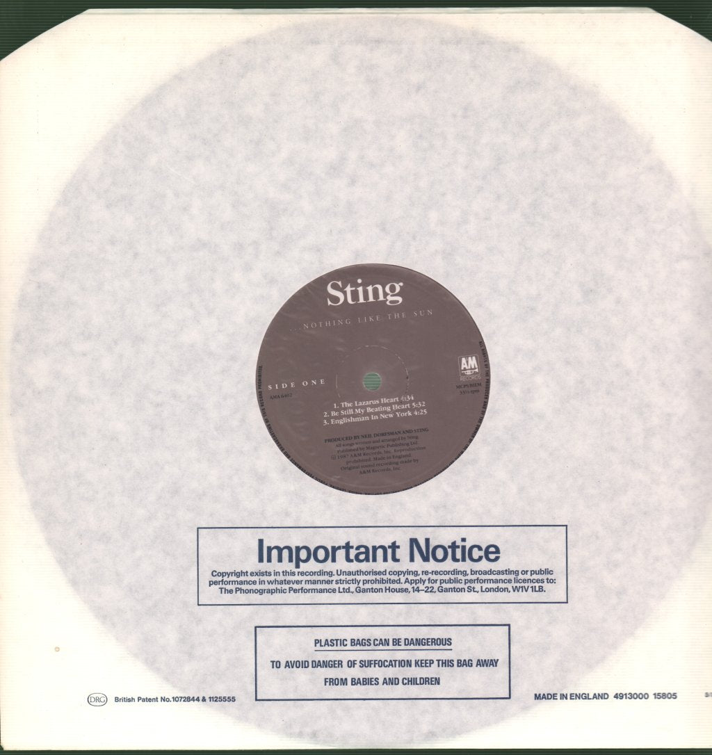 Sting - Nothing Like The Sun - Double Lp