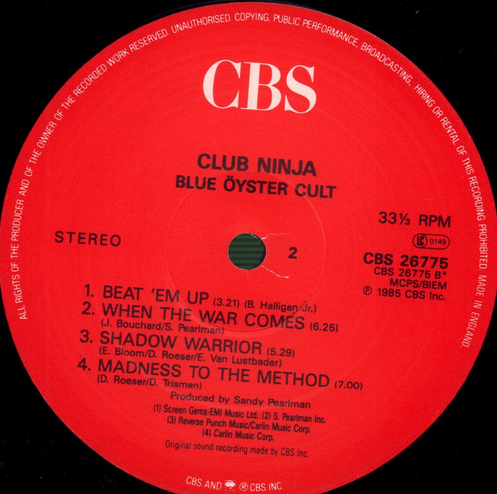 Blue Oyster Cult - Club Ninja - Lp