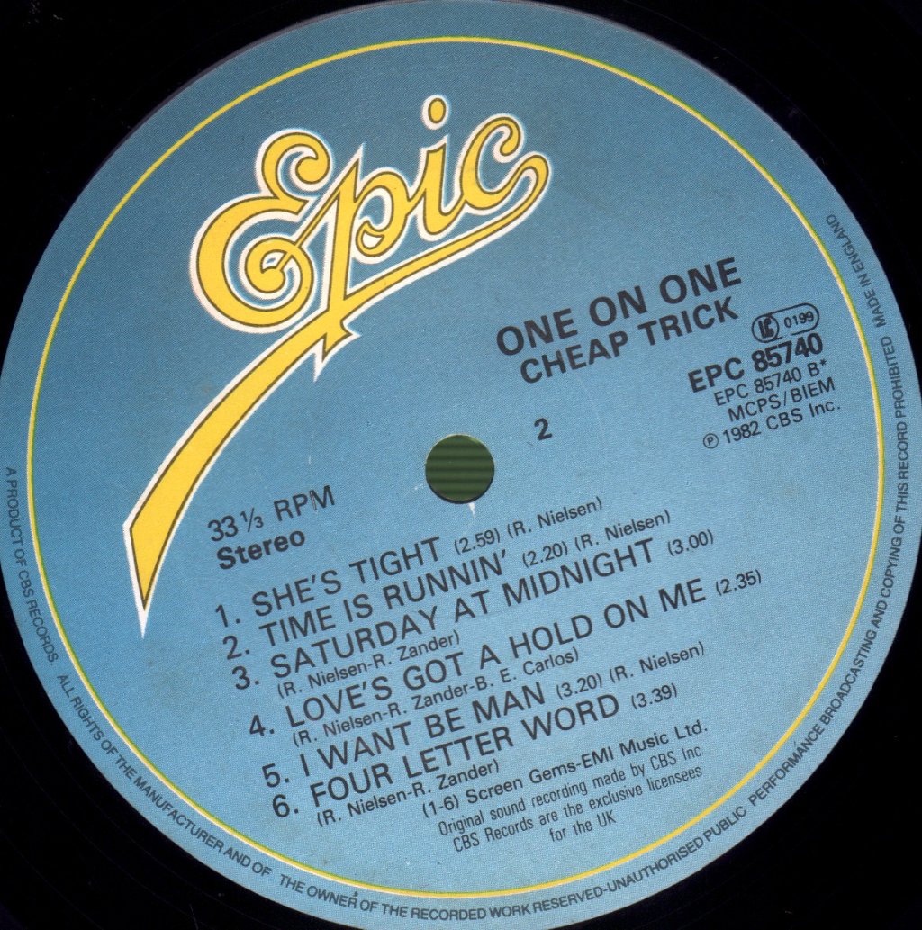 Cheap Trick - One On One - Lp