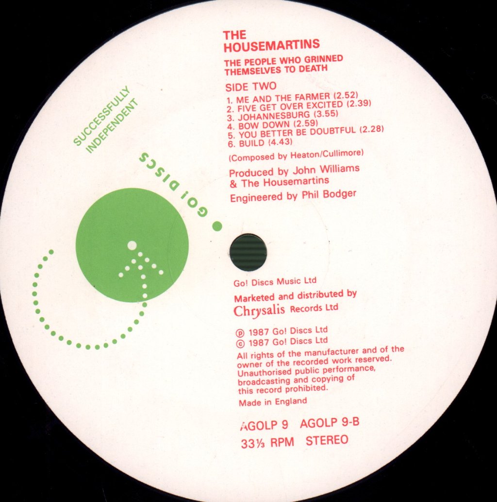 Housemartins - People Who Grinned Themselves To Death - Lp
