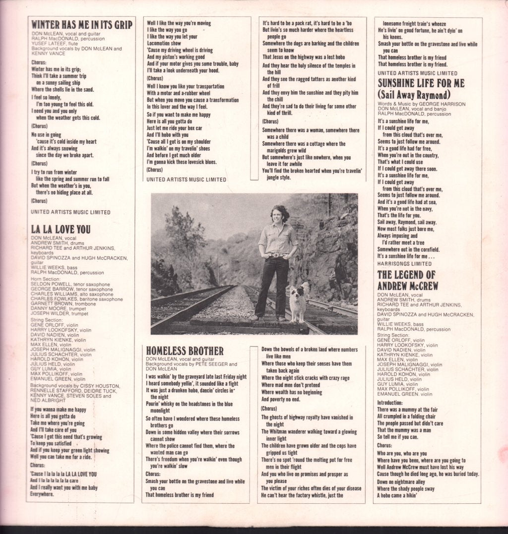 Don McLean - Homeless Brother - Lp