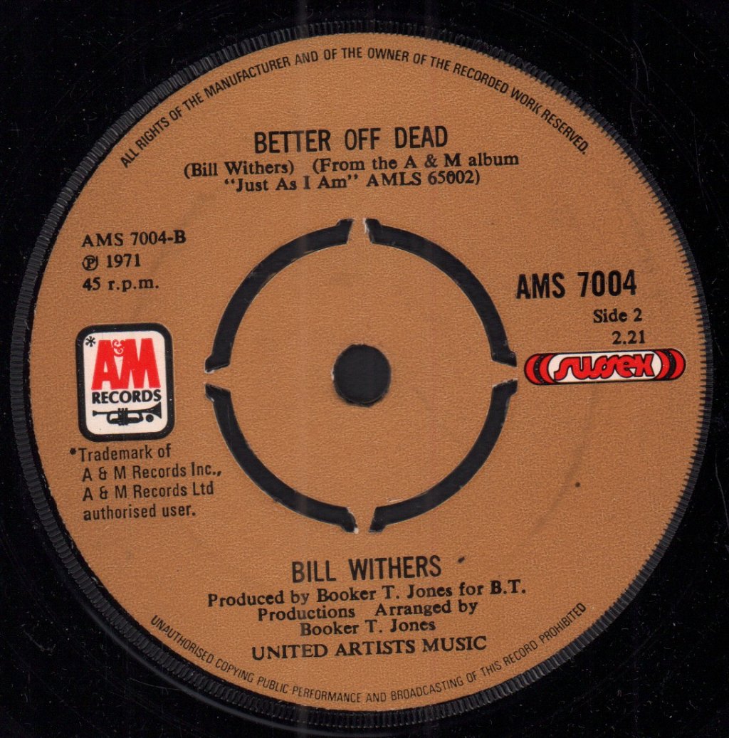 Bill Withers - Lean On Me - 7 Inch