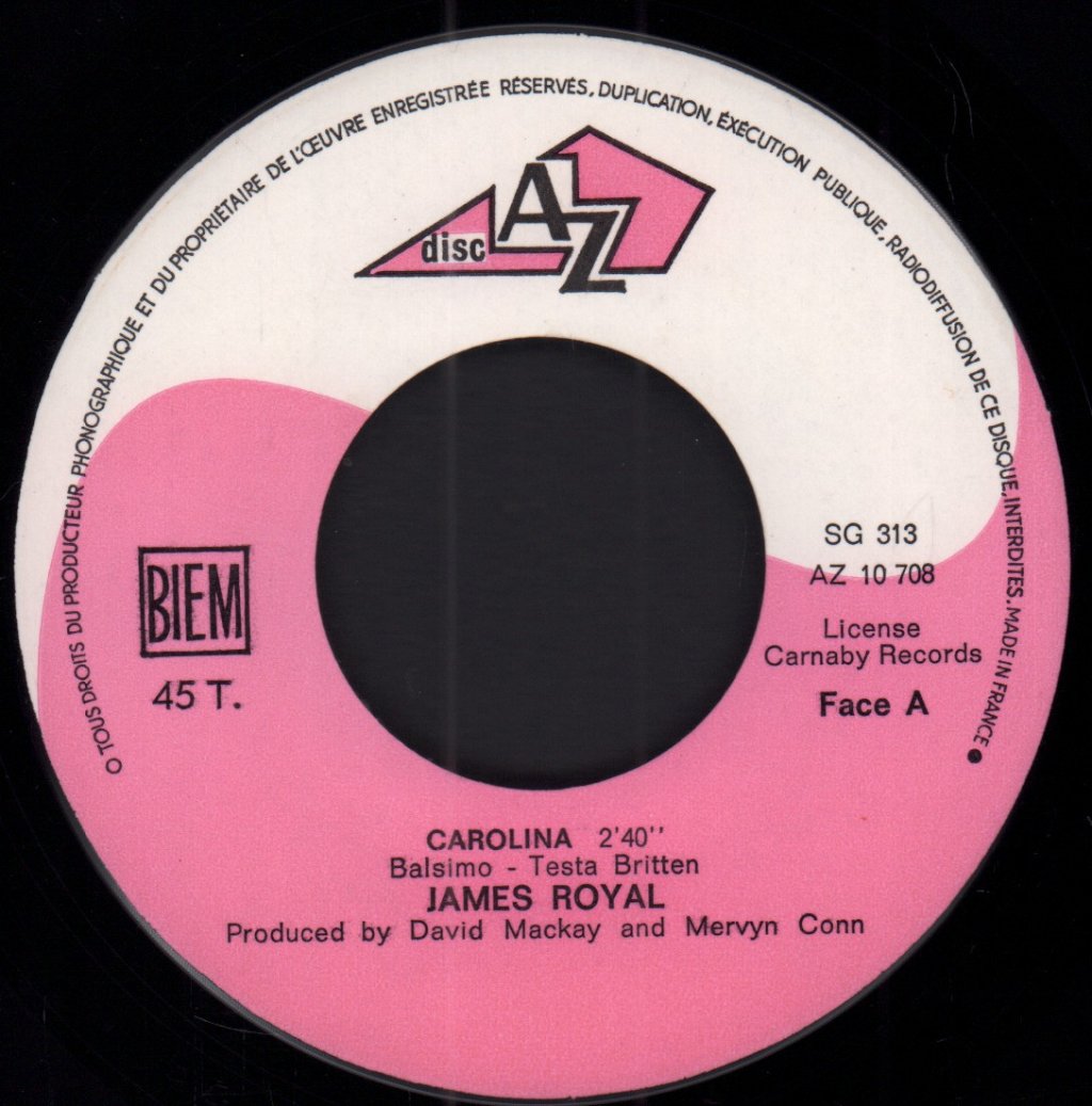 James Royal - Carolina - 7 Inch