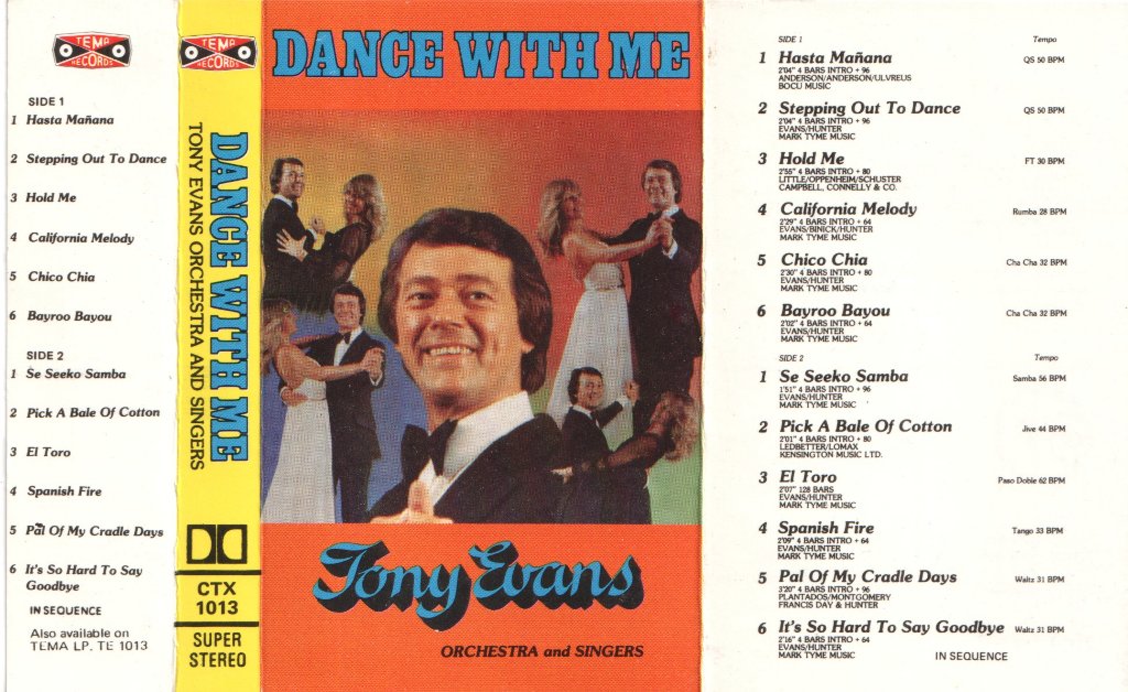 Tony Evans - Dance With Me - Cassette