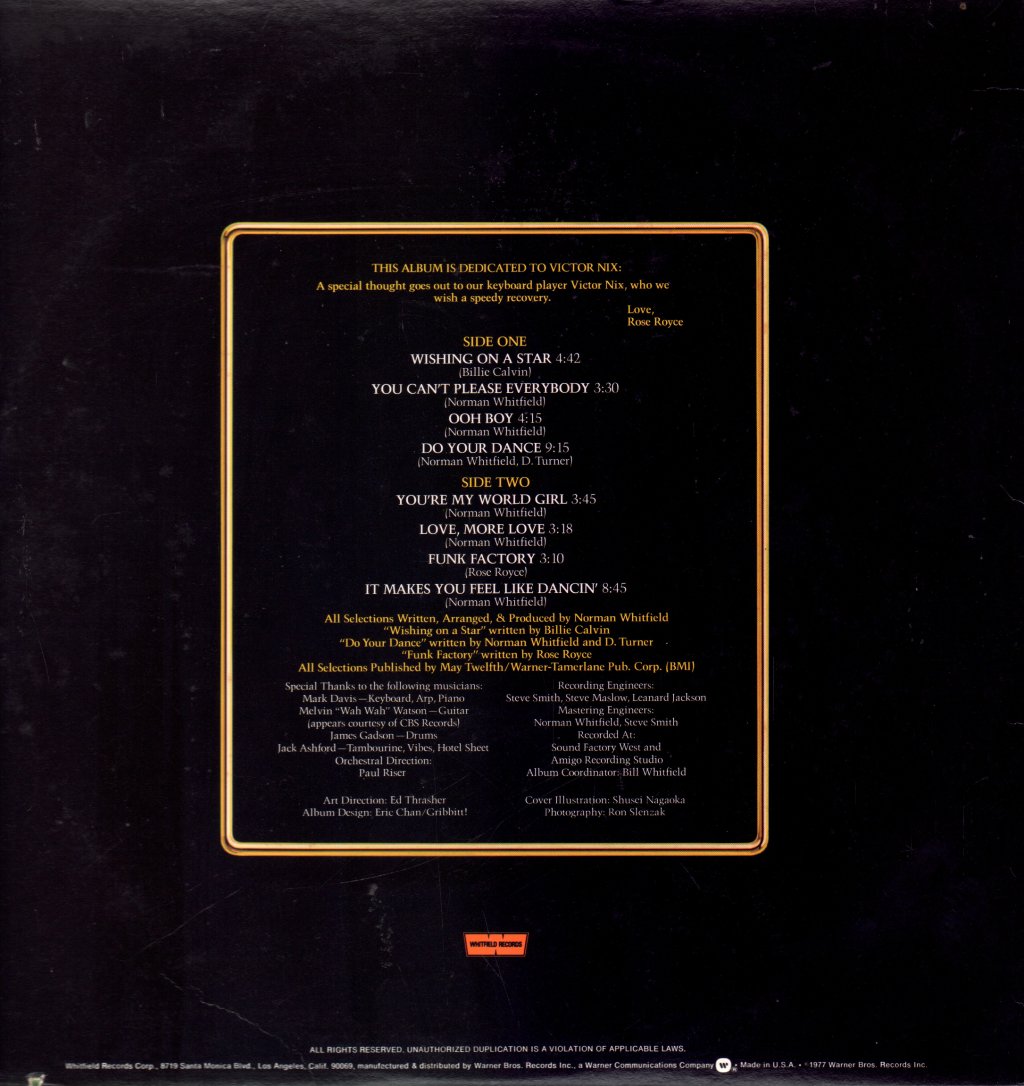 Rose Royce - In Full Bloom - Lp