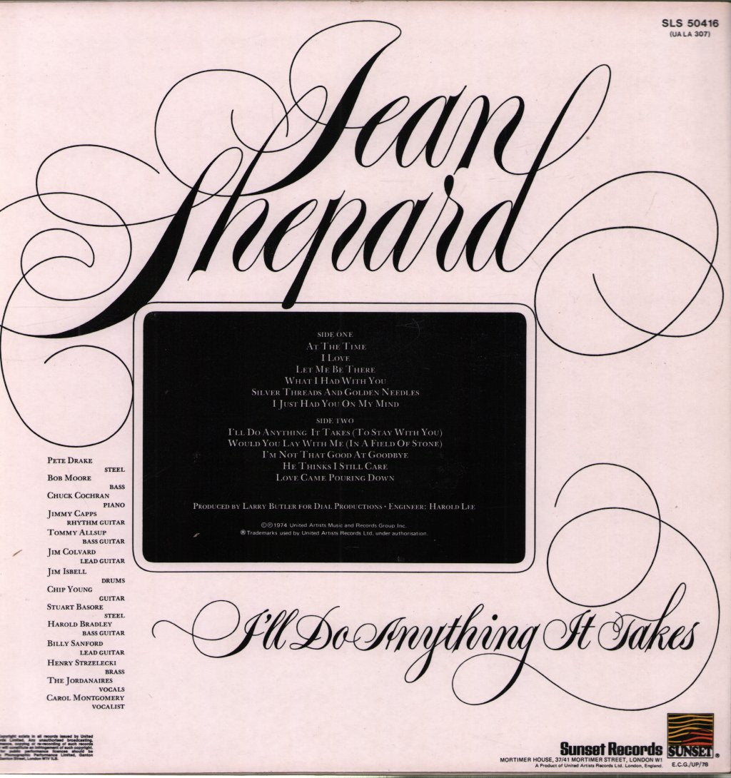Jean Shepard - I'll Do Anything It Takes - Lp