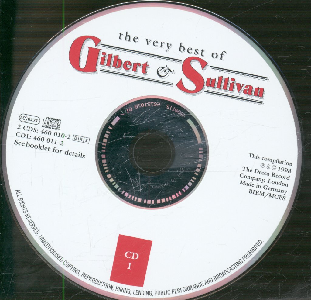 D'Oyly Carte Opera Company - Very Best Of Gilbert & Sullivan - Double Cd