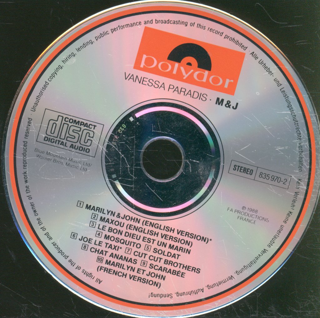 Vanessa Paradis - M & J - Cd