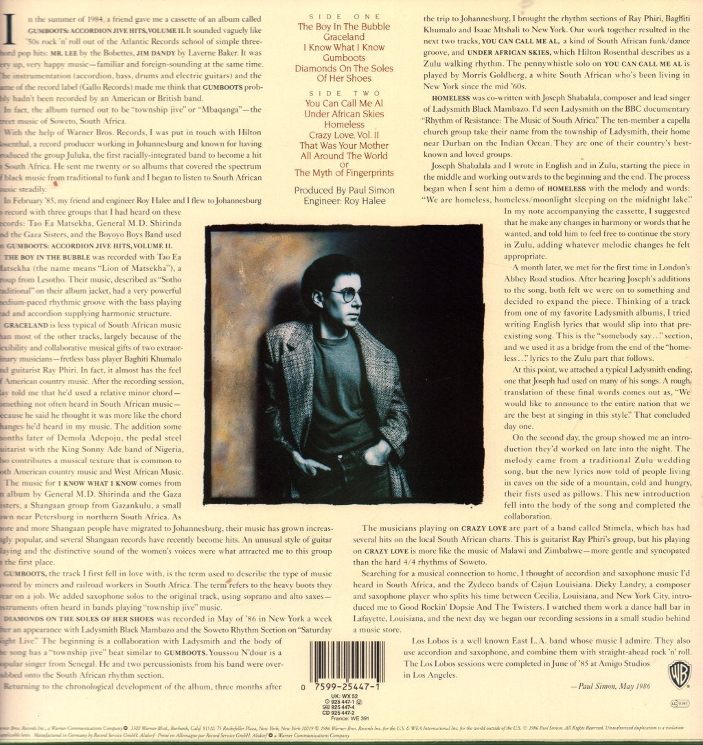 Paul Simon - Graceland - Lp