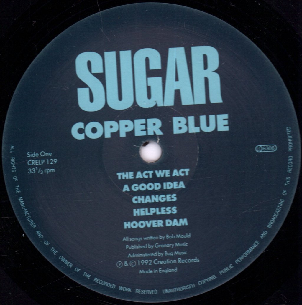 Sugar (Bob Mould's Group) - Copper Blue - Lp
