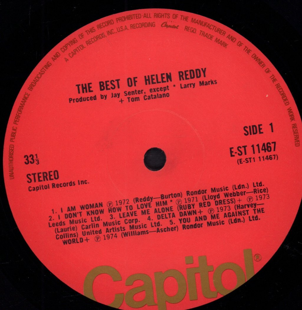 Helen Reddy - Best Of - Lp