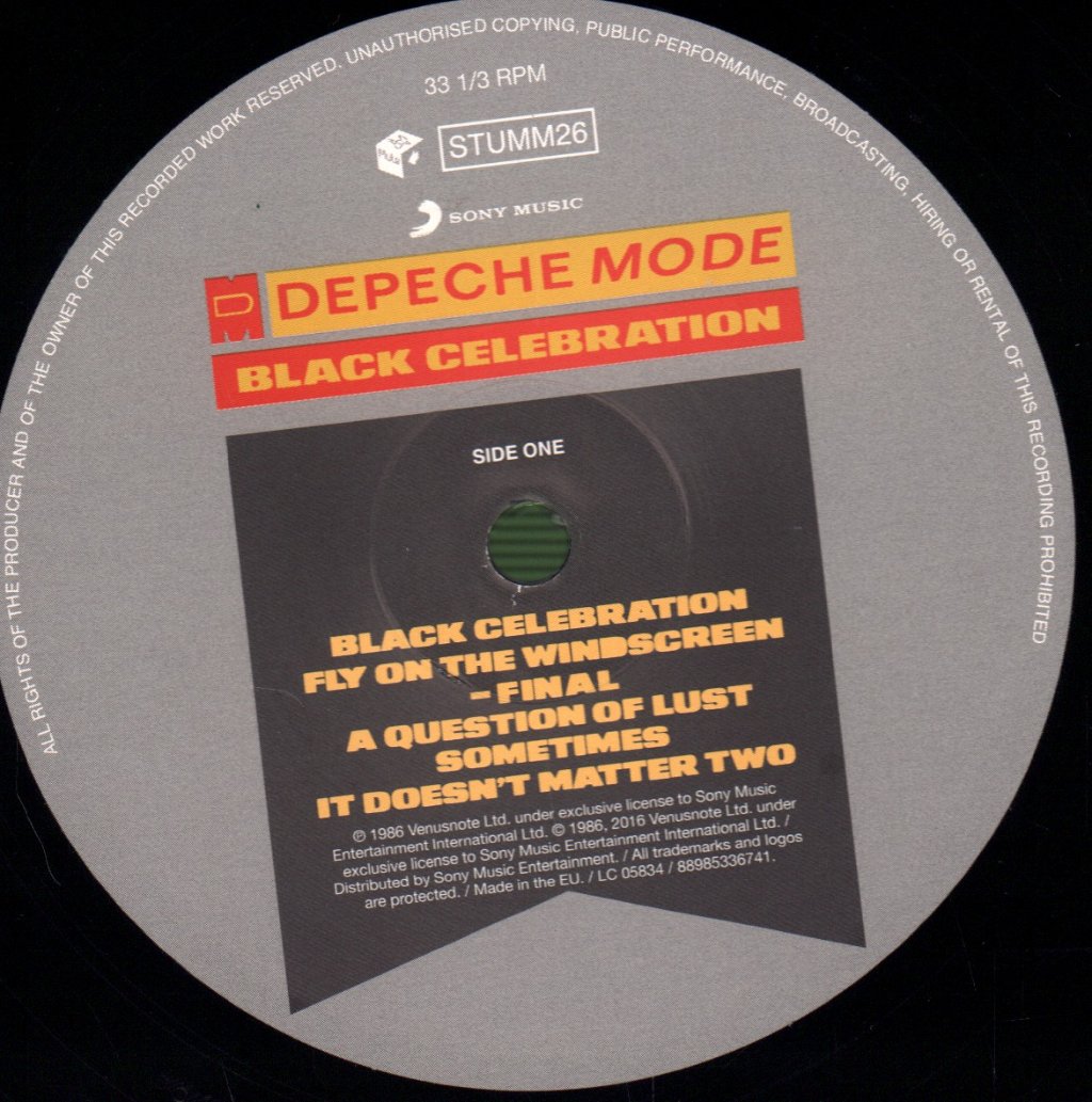 Depeche Mode - Black Celebration - Lp