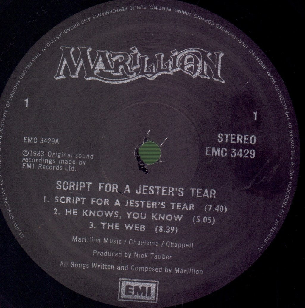 Marillion - Script For A Jester's Tear - Lp