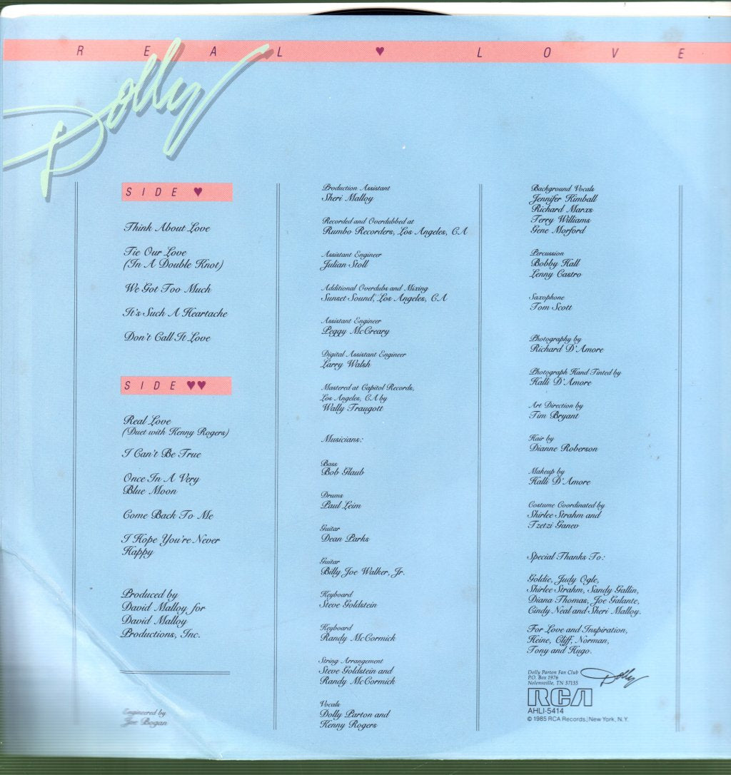 Dolly Parton - Real Love - Lp