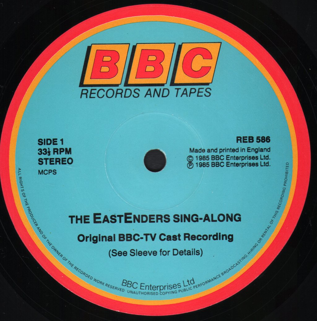 1985 Cast Of Eastenders - Eastenders Sing Along - Lp