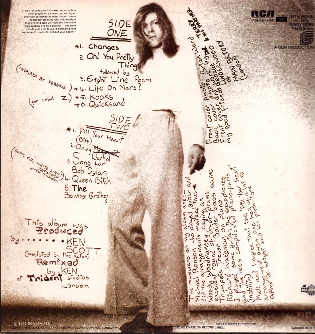 David Bowie - Hunky Dory - Lp