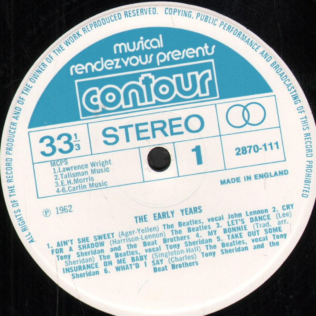 Beatles With Tony Sheridan - Early Years - Lp