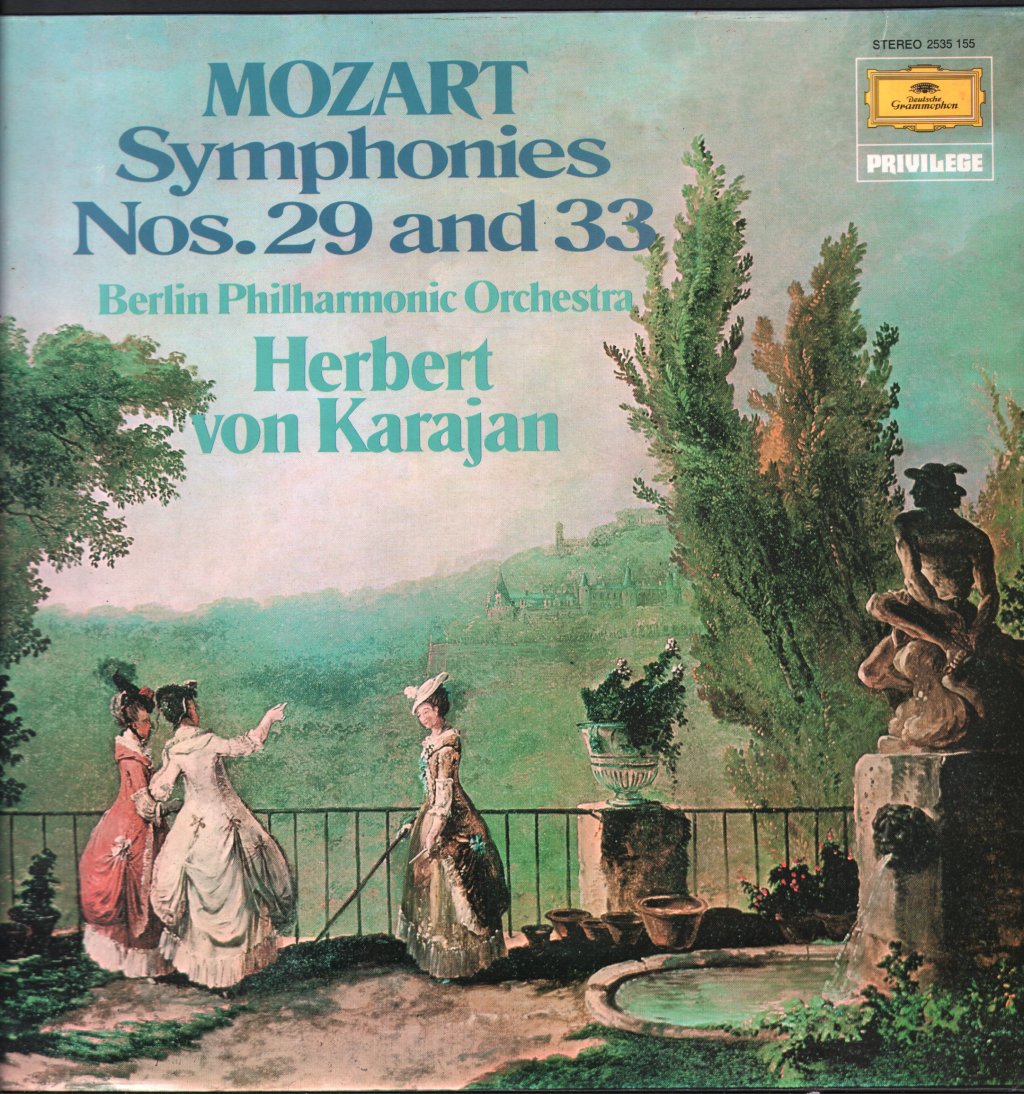 Herbert Von Karajan / Berlin Philharmonic Orchestra - Mozart Symphonies Nos.29 And 33 - Lp