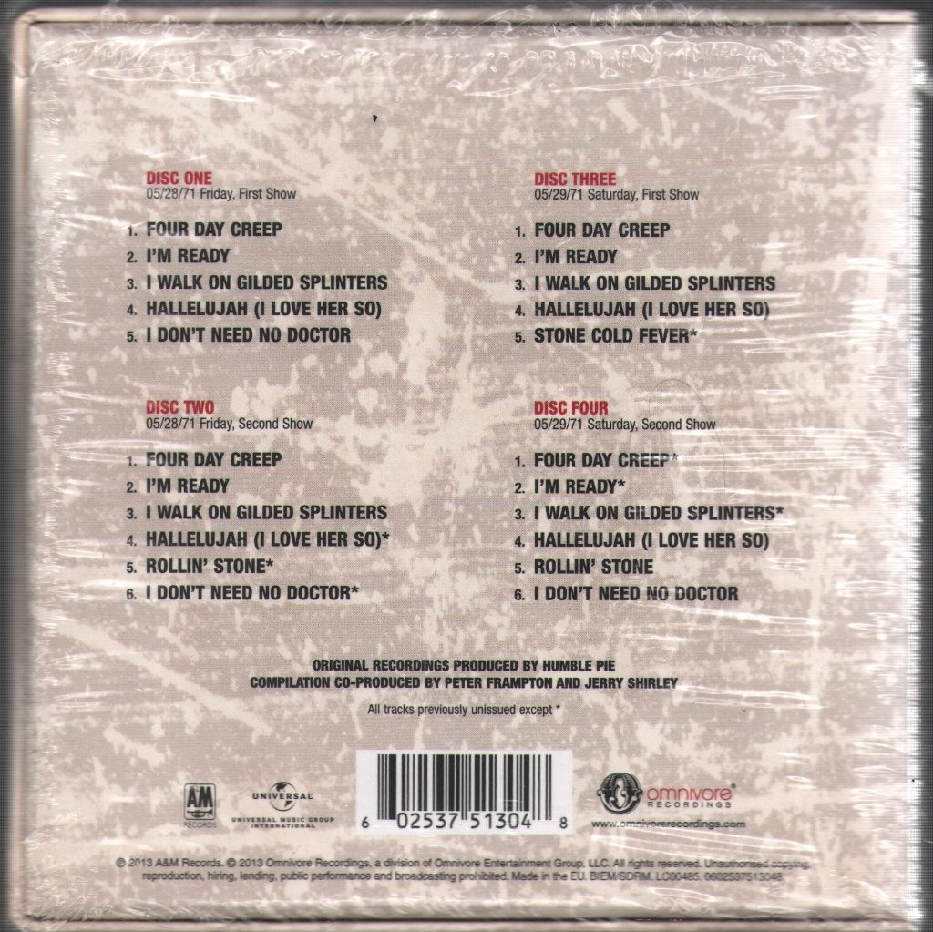 Humble Pie - Performance: Rockin' The Fillmore: The Complete Recordings - Cd Set