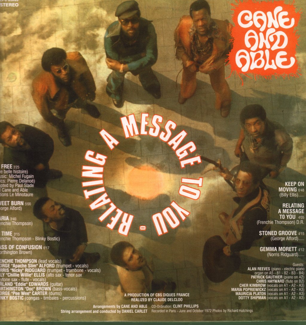 Cane And Able - Relating A Message To You - Lp