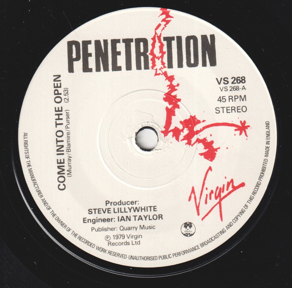 Penetration - Come Into The Open - 7 Inch