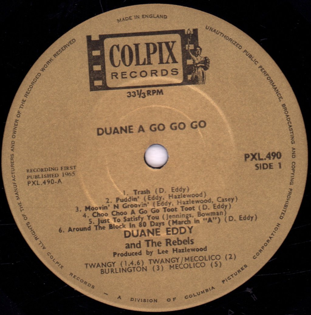 Duane Eddy And The Rebels - Duane A Go Go Go - Lp